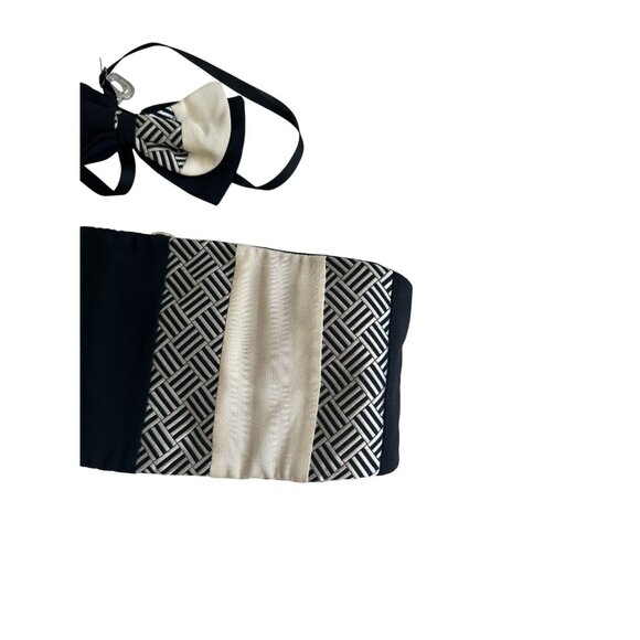 LORENZO VEGA Vintage Black Cream Bowtie and Cummerbund Set - Picture 4 of 6